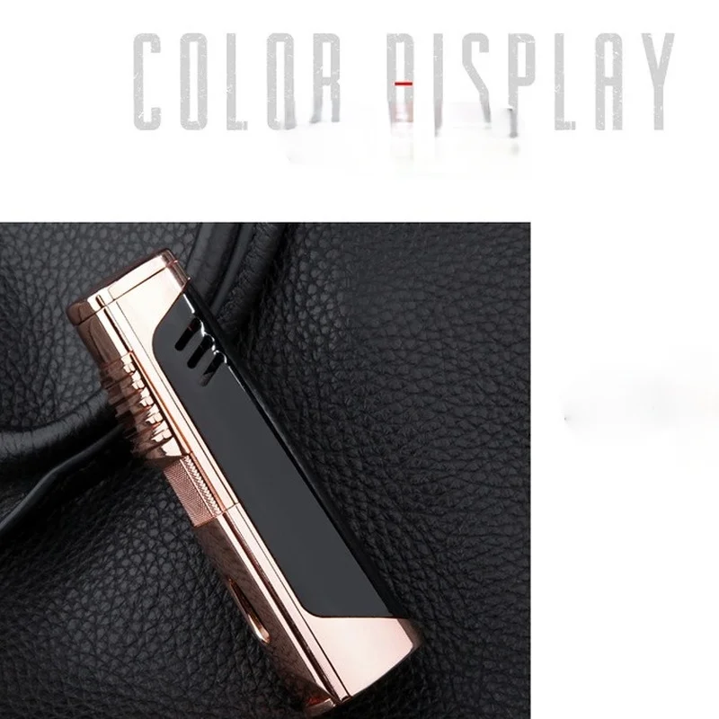 

Windproof Straight Spray Gun Cigar Welding Torch Kitchen Baking Metal Inflatable Lighter Smoking Accessories for Weed Cool gift