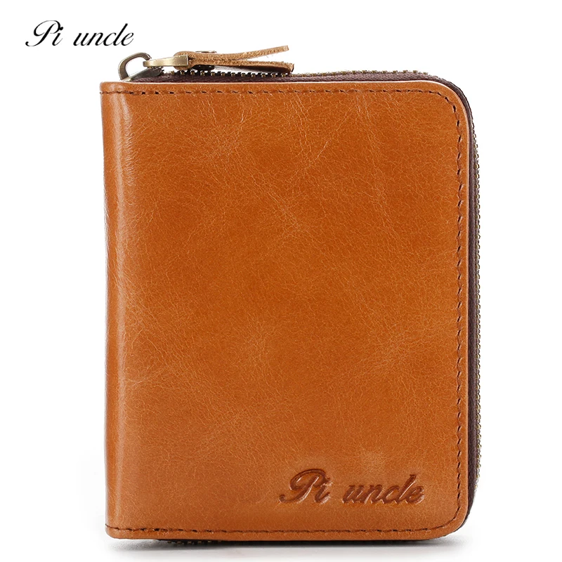 PI UNCLE RFID новые мужские кошельки из натуральной кожи мужской короткий кошелек