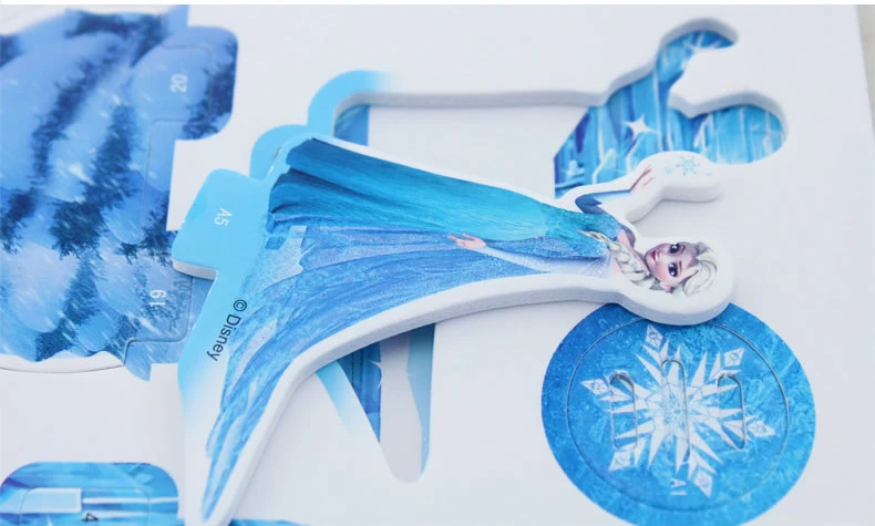 Disney Frozen Girl 3D Трехмерная головоломка ледяной и Снежный дворец 3D головоломка дети образовательная игрушечная головоломка