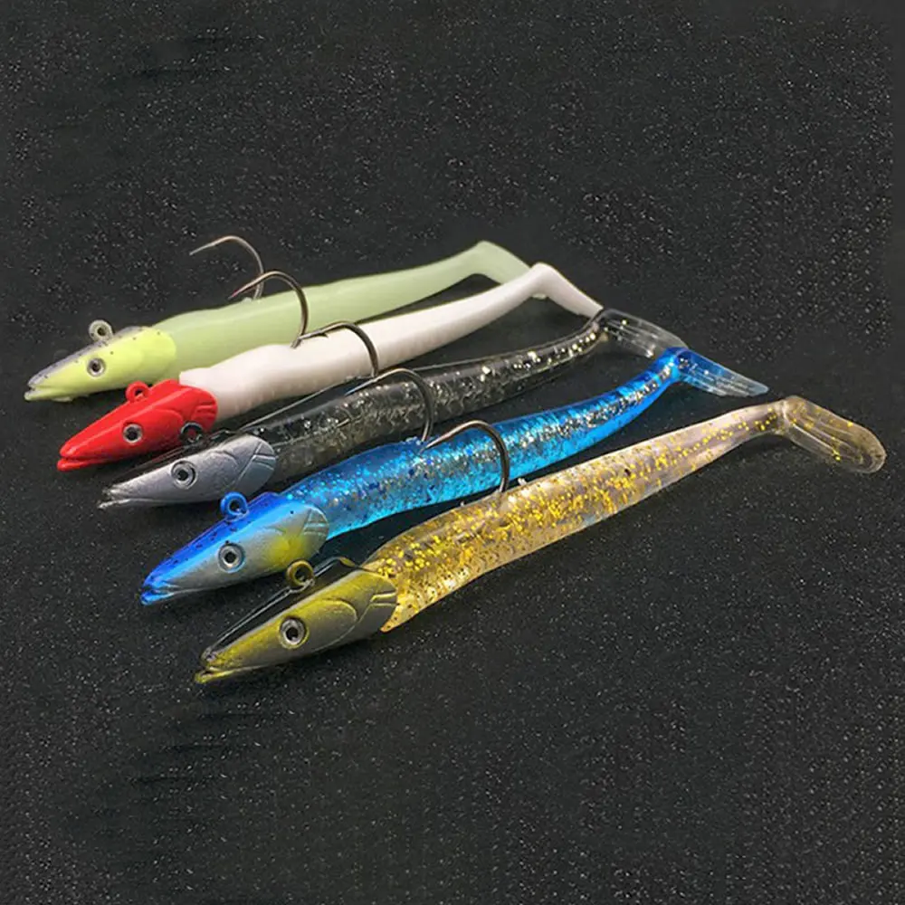 Как 10 г 22 металлическая головка ложка джиг приманки светящаяся Мягкая приманка