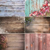 vinyl custom photography backdrops prop flower and wood planks photography background dr20220 11
