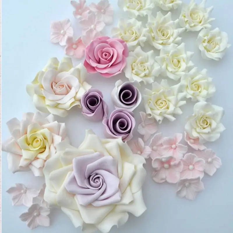 

8pcs/set 3 Color DIY Flower Sculpture Group Shaped Knife Engraving Fondant Cake Pastry Modelling Decorating Kitchen Baking Tools
