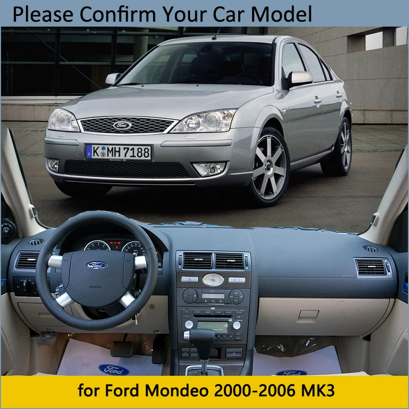 Защитная накладка на приборную панель для Ford Mondeo MK3 2000 ~ 2006 автомобильные