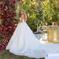 princess tutu ruffles tiered wedding dresses puffy bridal ball gowns tulle off the shoulder lace up vestidos de novia 2019
