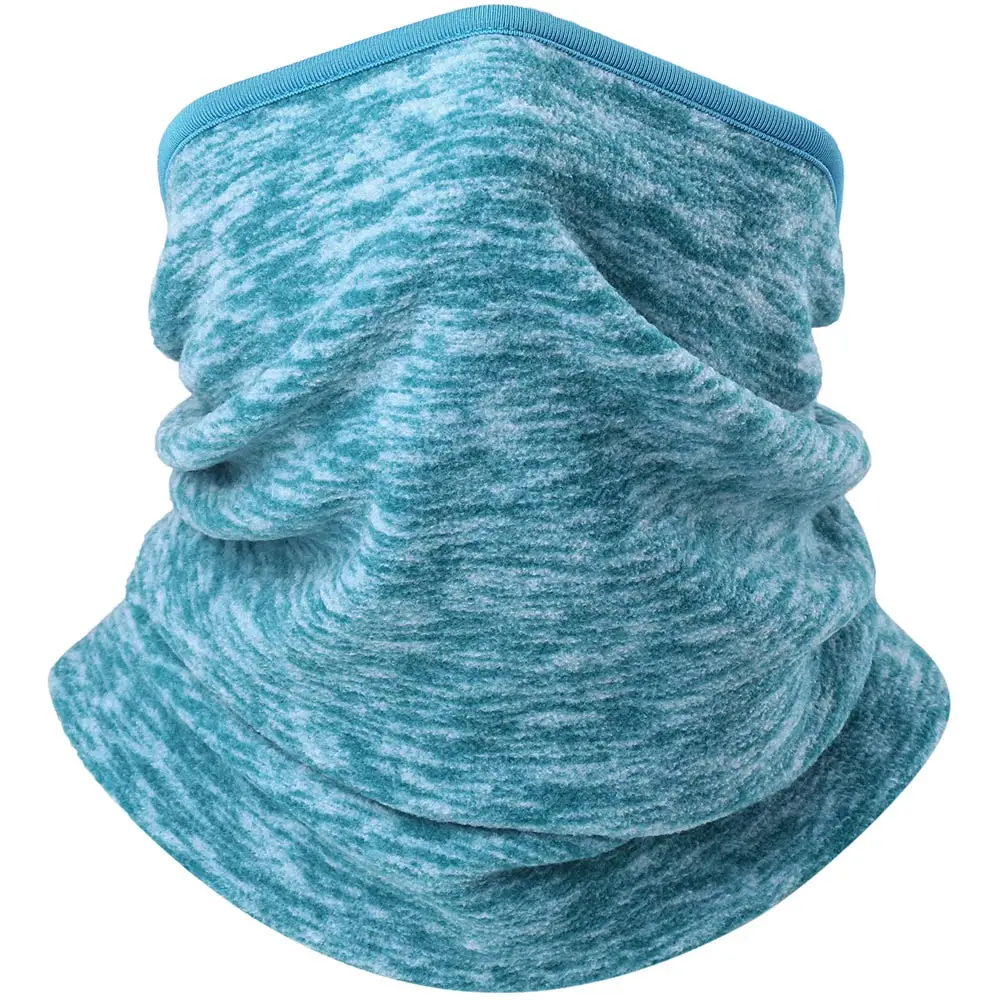 Light Blue Зимняя флисовая термальная Балаклава, повязка на голову, повязка на голову, маска для лица на половину, для холодной погоды, теплый трубчатый шарф, бандана для женщин и мужчин - Цвет: Light Blue