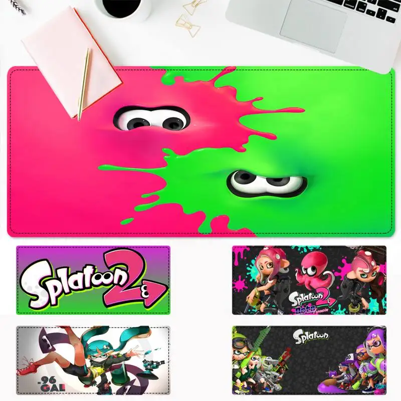 

Nice Splatoon 2 Gaming Mouse Pad Gamer Keyboard Maus Pad Desk Mouse Mat Game Accessories For Overwatch