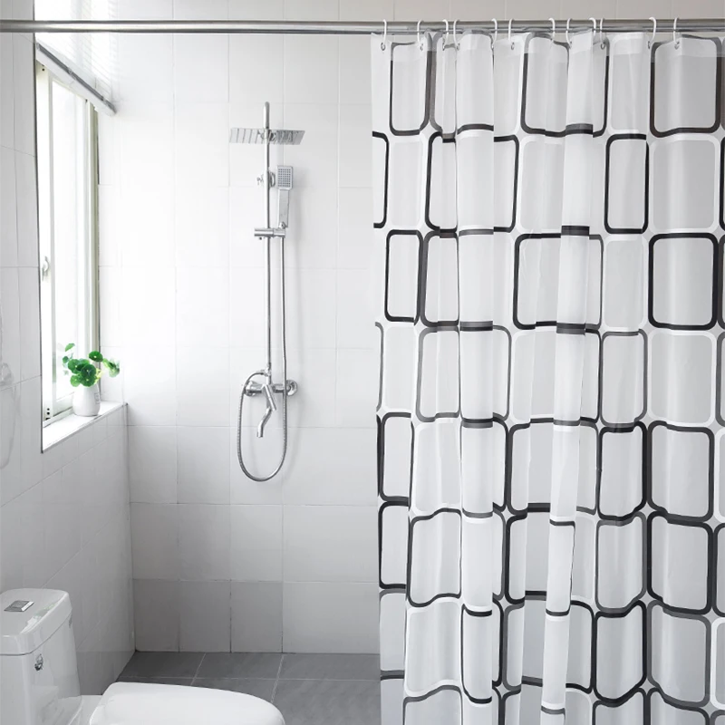 

Bathroom Shower Curtain 3D Waterproof Mildew proof PEVA Bath Curtain Shower Curtains Environmental Toilet Door Curtain