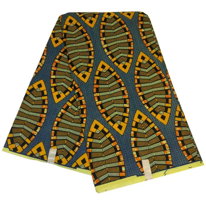 HS550917A16 Хлопковая ткань tissu africain восковая Ткань 6 ярдов африканская ткань Африканский Воск Анкара ткань для платьев - Цвет: HS550917A16