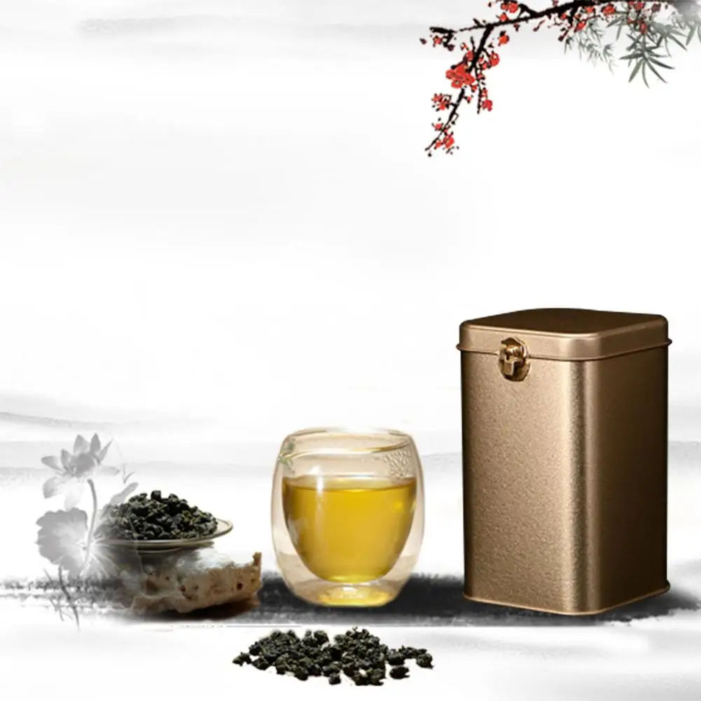 Металлические контейнеры для чая высокий замок класса жесть кофе Конфеты