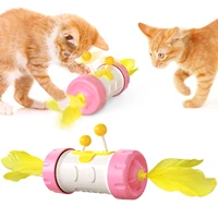 cat toy tumbler walking cat wheel funny cat stick cat accessories toy for cat tumbler cat feather fig pet supplies for cat ball
