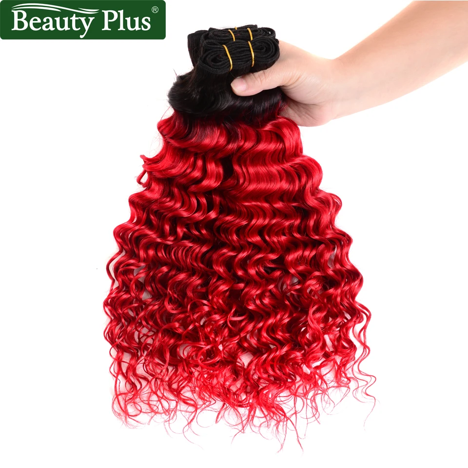 Красные цветные человеческие волосы пряди 4 шт. полная голова красота плюс не