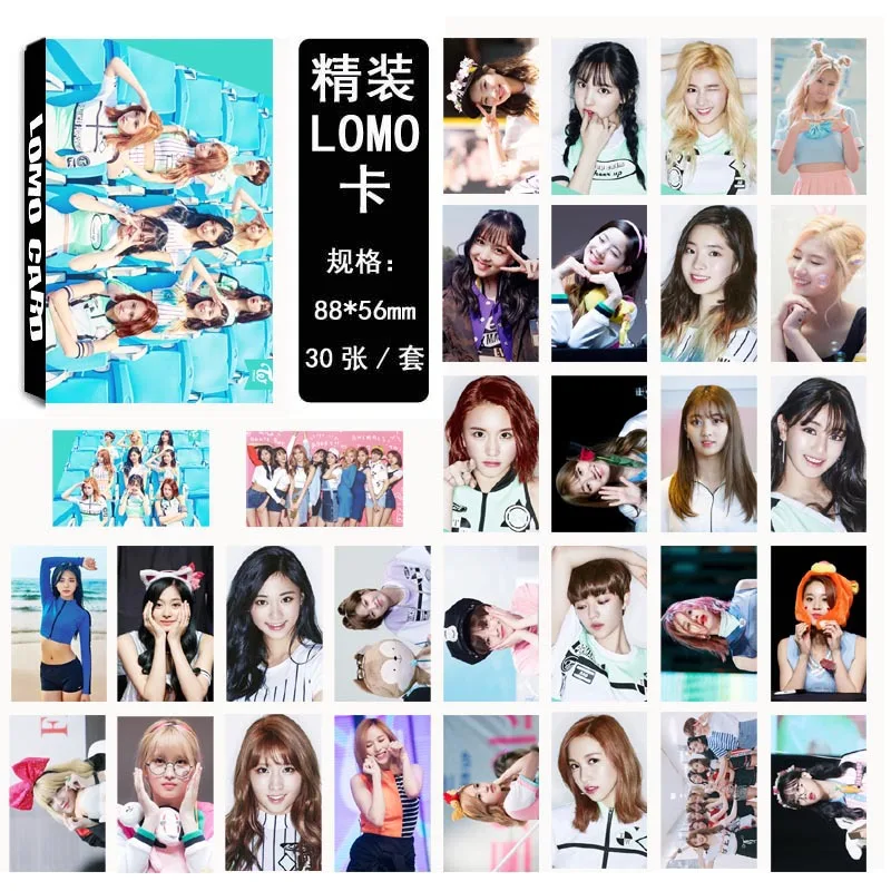 30 шт./компл. модная kpop двойная Фотокарта Набор Новый Альбом Плакат фотография