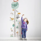 1 шт. Ins леса деревьев рост ребенка с таблицей Высота Мера стены Стикеры для детской комнаты Наклейка на стену в детскую подарок ребенку животных домашний декор