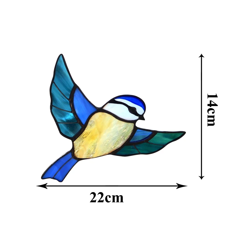 

Bird Wall Sticker Glass Window Living Room Bedroom Decorations Wallpaper Creative Mural Self-adhesive Stickers Wall Stickers