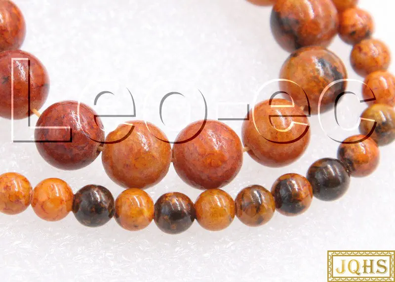 

8mm yellow Round Chrysocolla Loose Strand For Jewelry Making 15" V1271-1