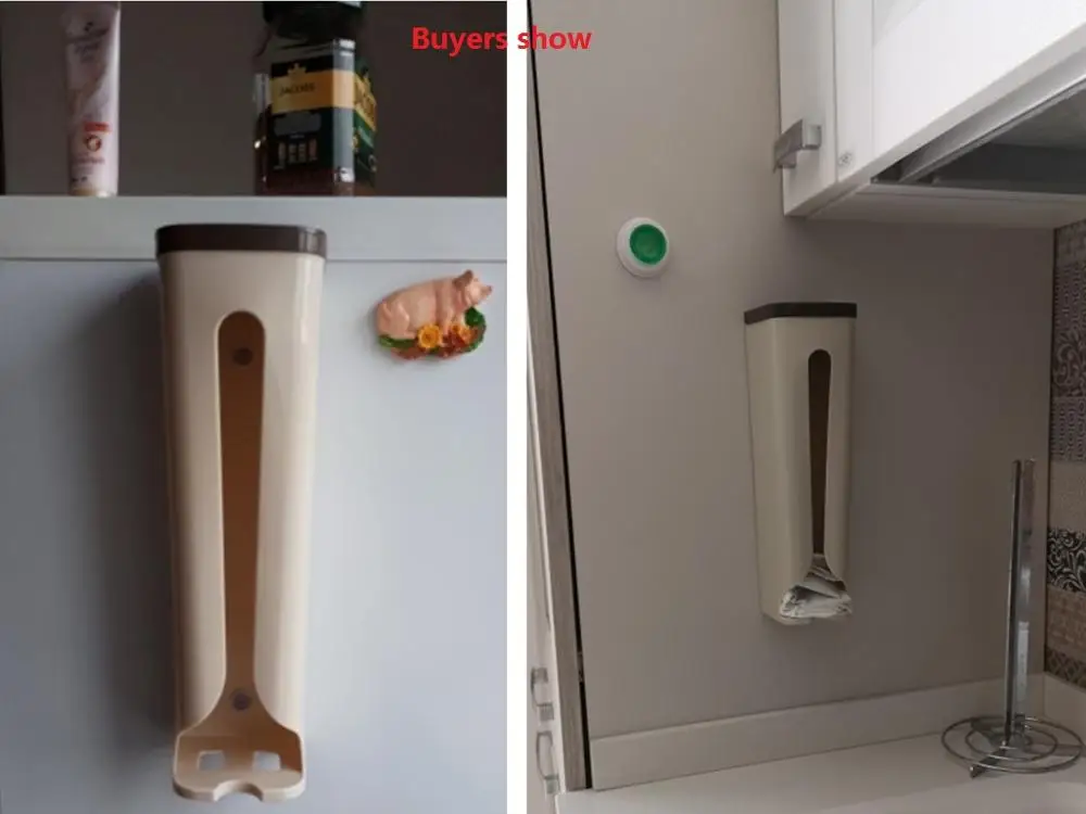 Корзина для хранения пластиковых пакетов дозатор домашнего настенного