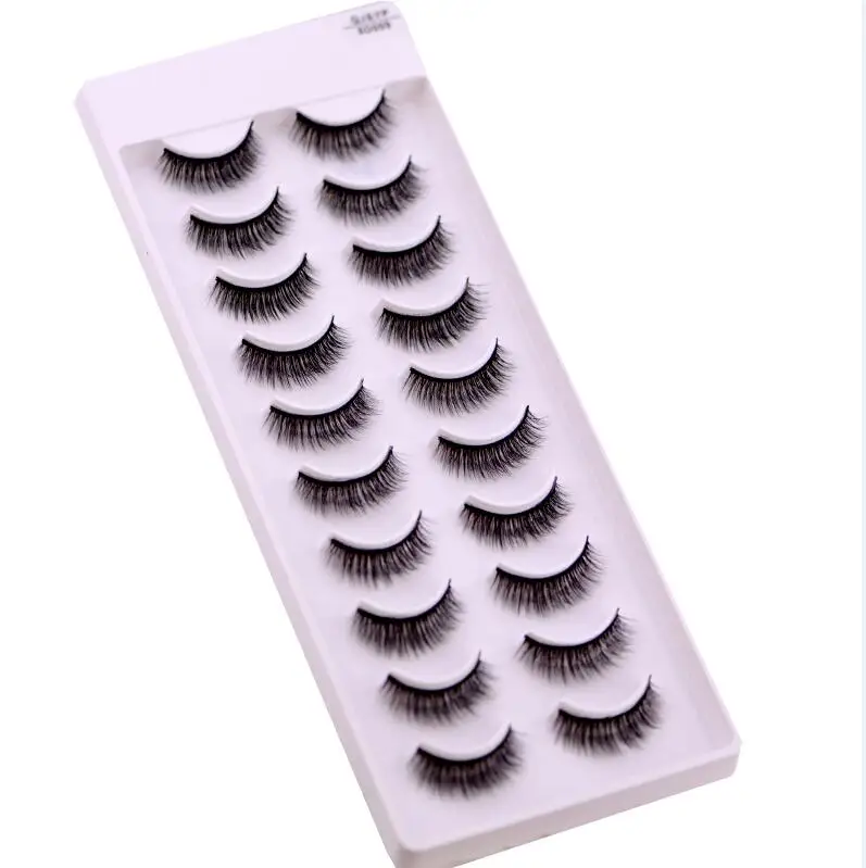 10 Pairs 8D009 HBZGTLAD 5/8/10 пар 3D норковые накладные ресницы натуральные/толстые длинные ресницы для макияжа инструменты для наращивания - Цвет: 10 Pairs 8D009