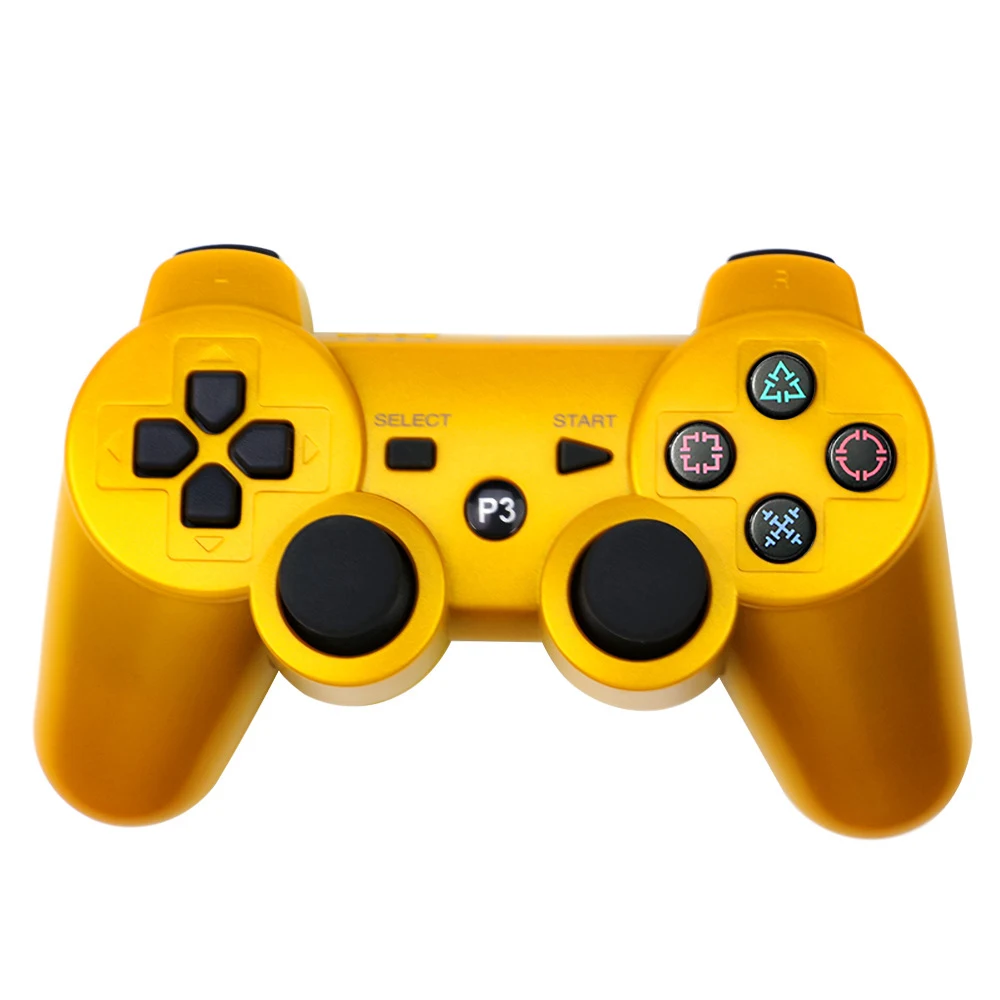 Type 1 Gold Беспроводной Bluetooth контроллер для sony PS3 геймпад для Play Station 3 джойстик для sony Playstation 3 PC для Dualshock контроллер - Цвет: Type 1 Gold
