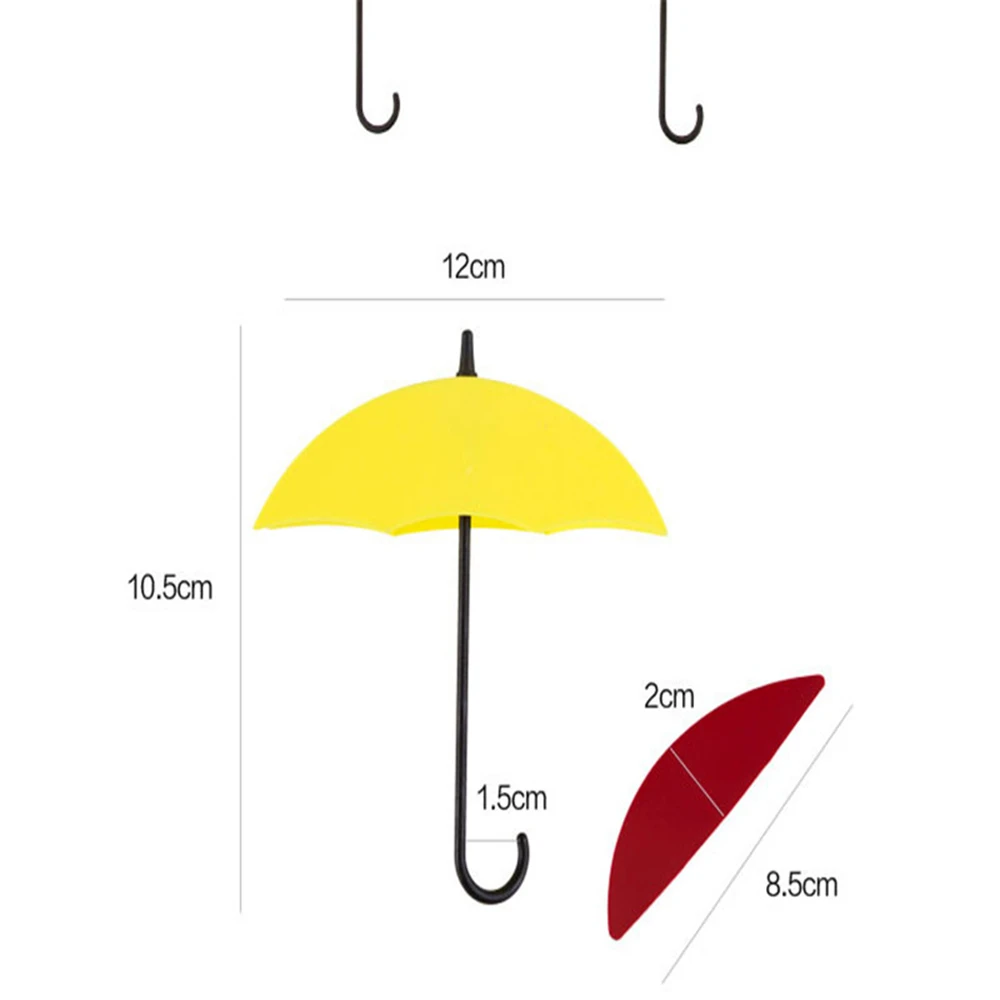 3 шт./компл. цветной настенный крючок для зонтика ключ держатель волос Органайзер
