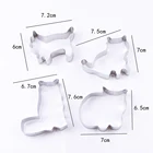 2021 Новинка 1 шт. Кухня трафареты для нарезки печенья в форме кошки алюминиевые формы торт печенье пирожные выпечки резак формы для выпечки торта