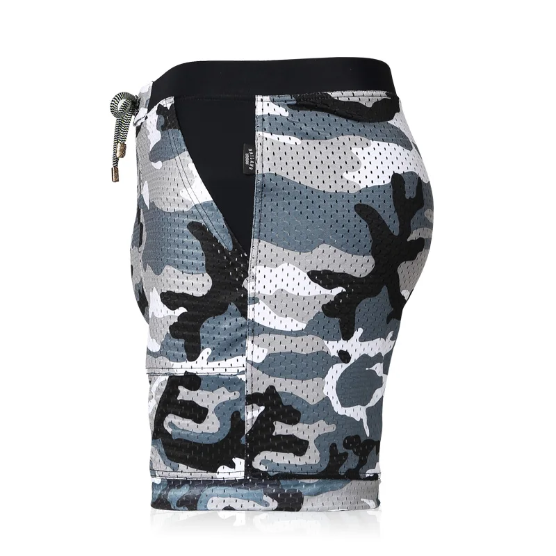 Новая мужская одежда шорты для бассейна серый Камуфляжный Купальник трусы с