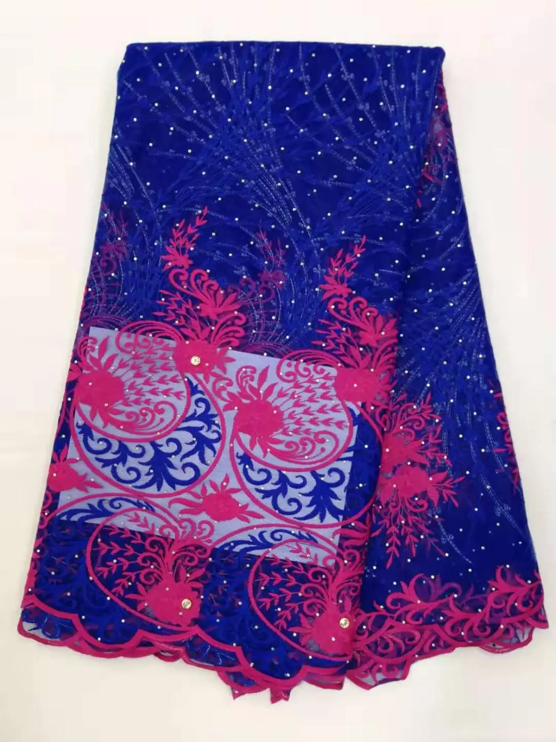 Африканская кружевная ткань с блестками нигерийская 2019 высокое качество