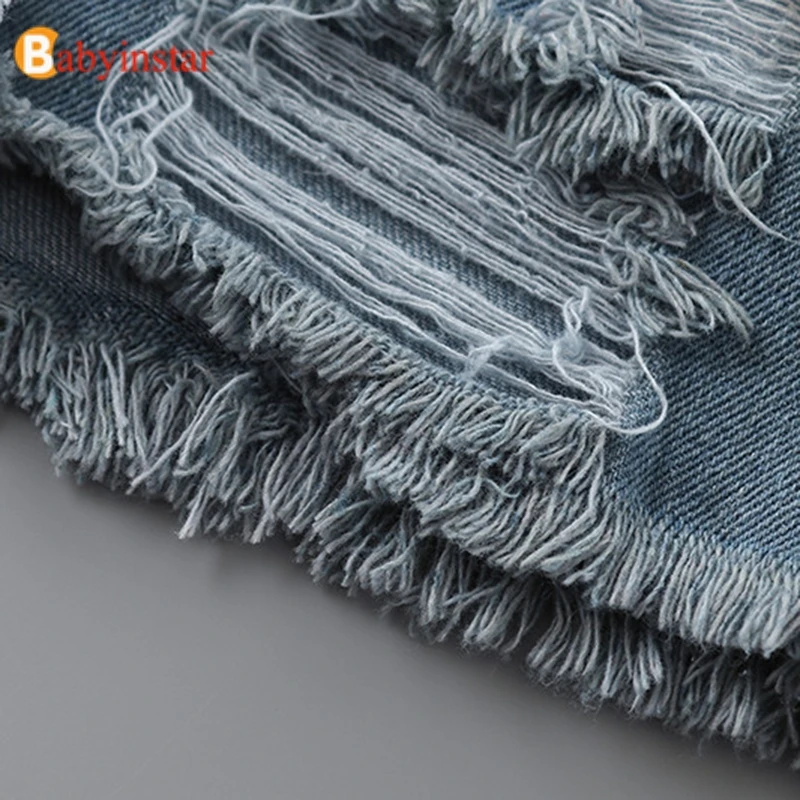 

Babyinstar Girls Shorts Kids Denim Shorts For Girls Fashion Short Princess Jeans Kids Clothing Boys Shorts Child Girls Clothes