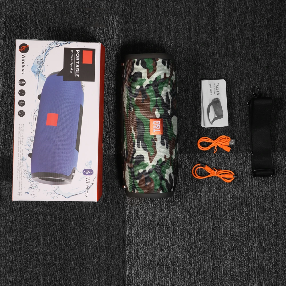 Оригинальный бренд TG118 динамик высокой мощности 20 Вт Bluetooth колонка