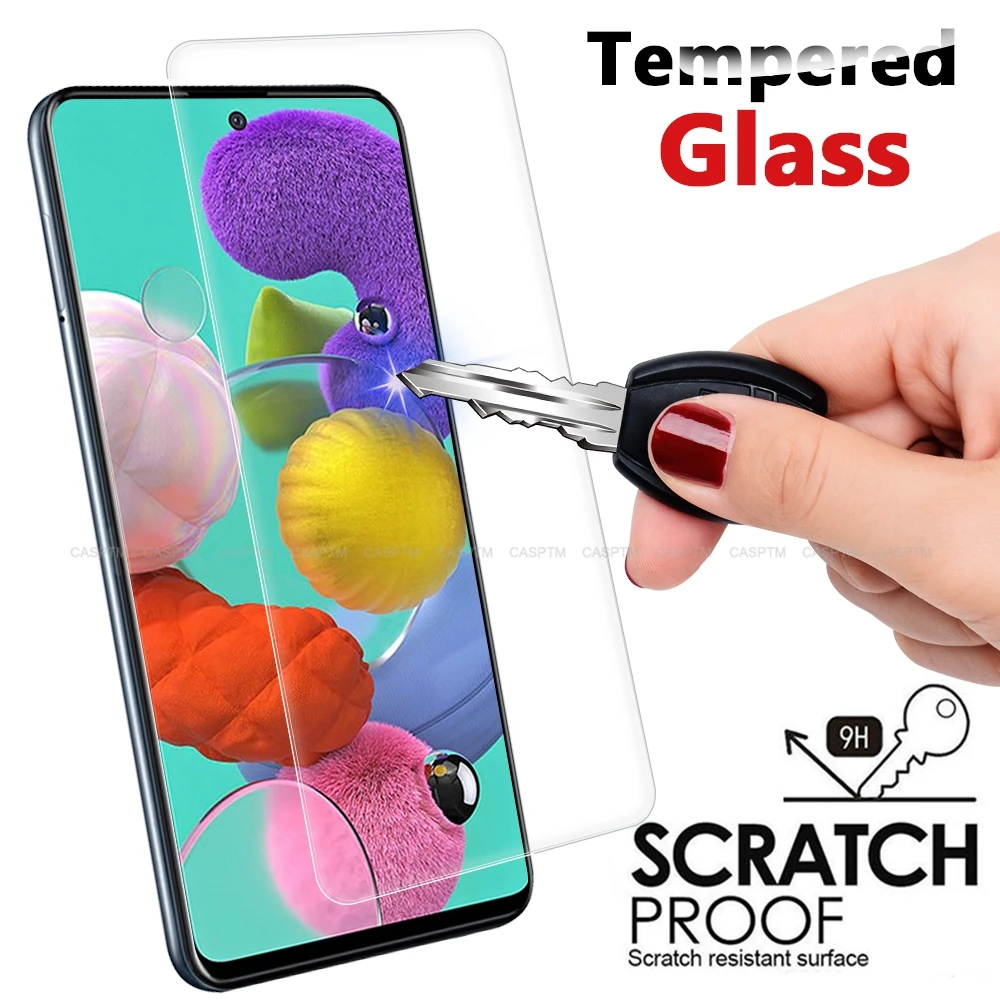 Устойчивая к царапинам Экран протектор для Galaxy A71 A51 A7 A750 закаленное Стекло samsung A50