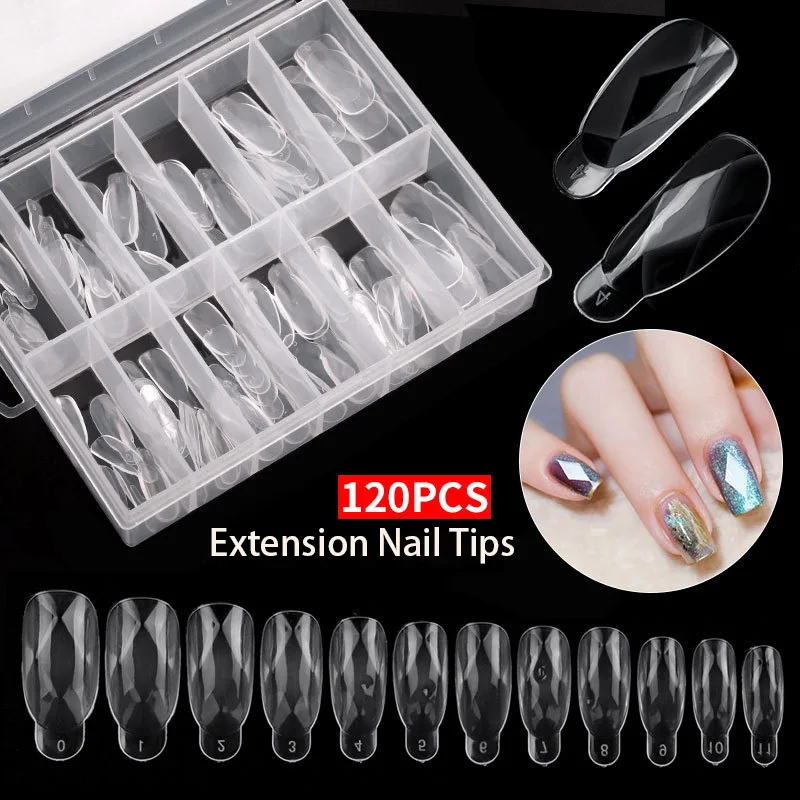 

Quick Building Nail Mold Tips Nail Dual Forms Finger Extension Nail Art UV Extend Gel Nail Extension Tool