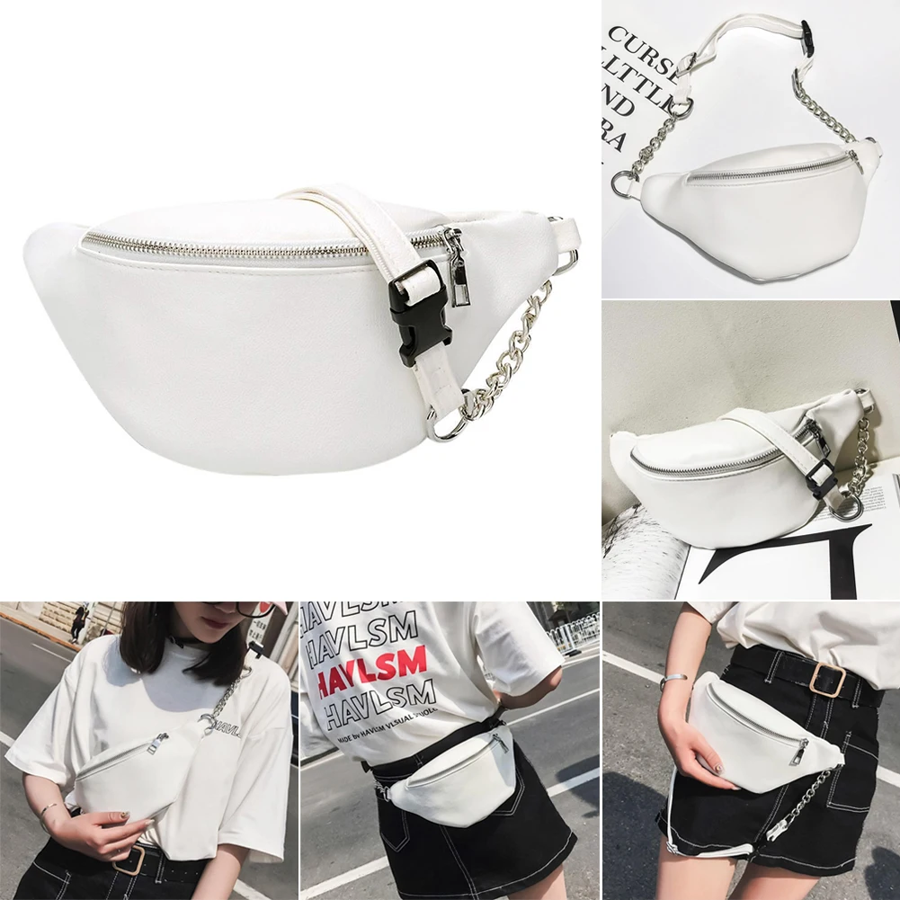 

Multifunctional Belt Bags Fabala Waist Packs Portable Outdoor Purse Chest Tote PU Leather Zipper Travel Casual Waist Bag