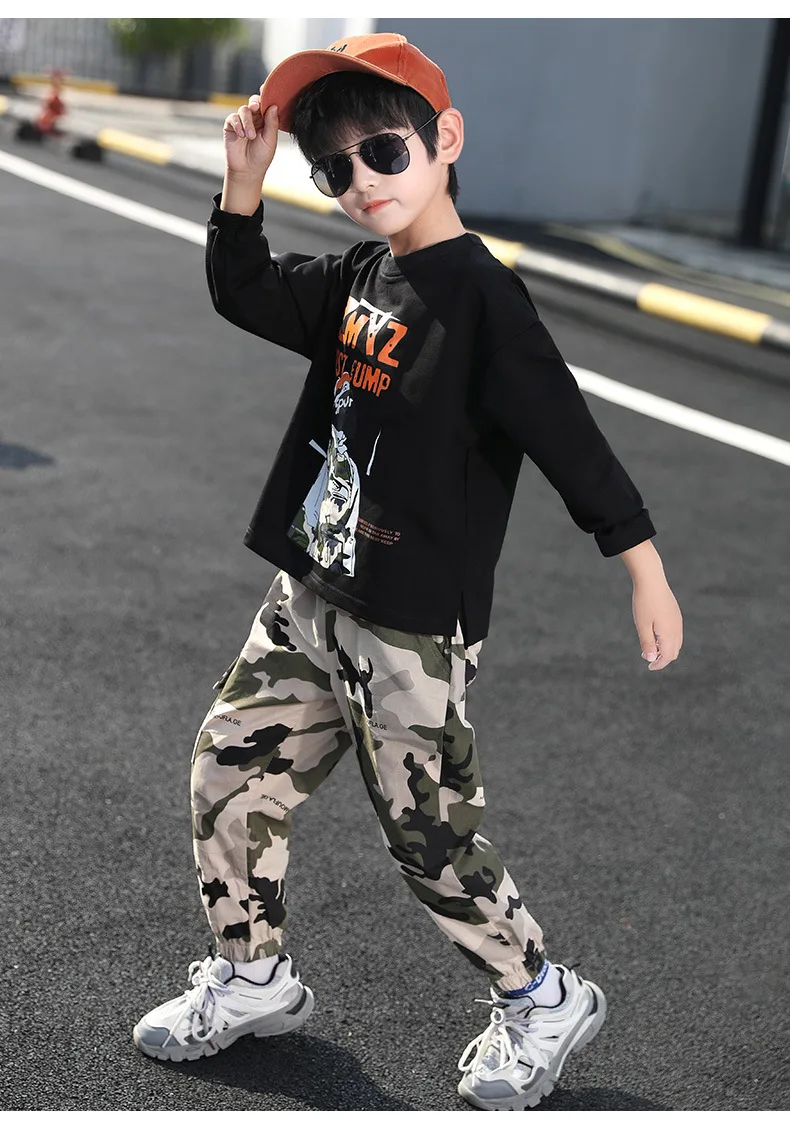 

Boys spring autumn clothes sets children fashion cotton tops coat pants 2pcs tracksuits for baby boy kids jogging suits outfits