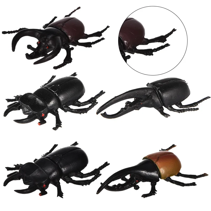 1 шт. моделирующая модель жука игрушка Новинка Забавные игрушки животные Рогатые