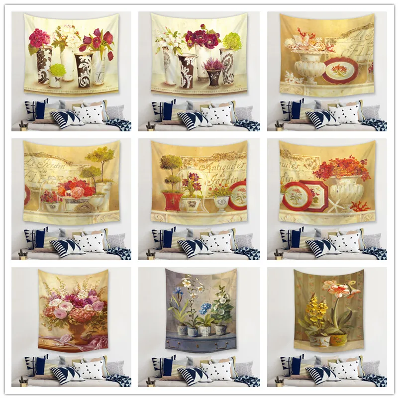 Ваза узор гобелен Астрология Мандала хиппи спальня гостиная фон|Гобелен| |