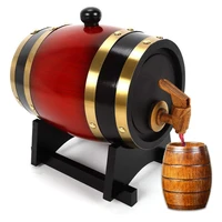 3l wood barrel vintage oak beer brewing tools tap dispenser for rum pot whisky wine mini keg bar home brew beer keg oak