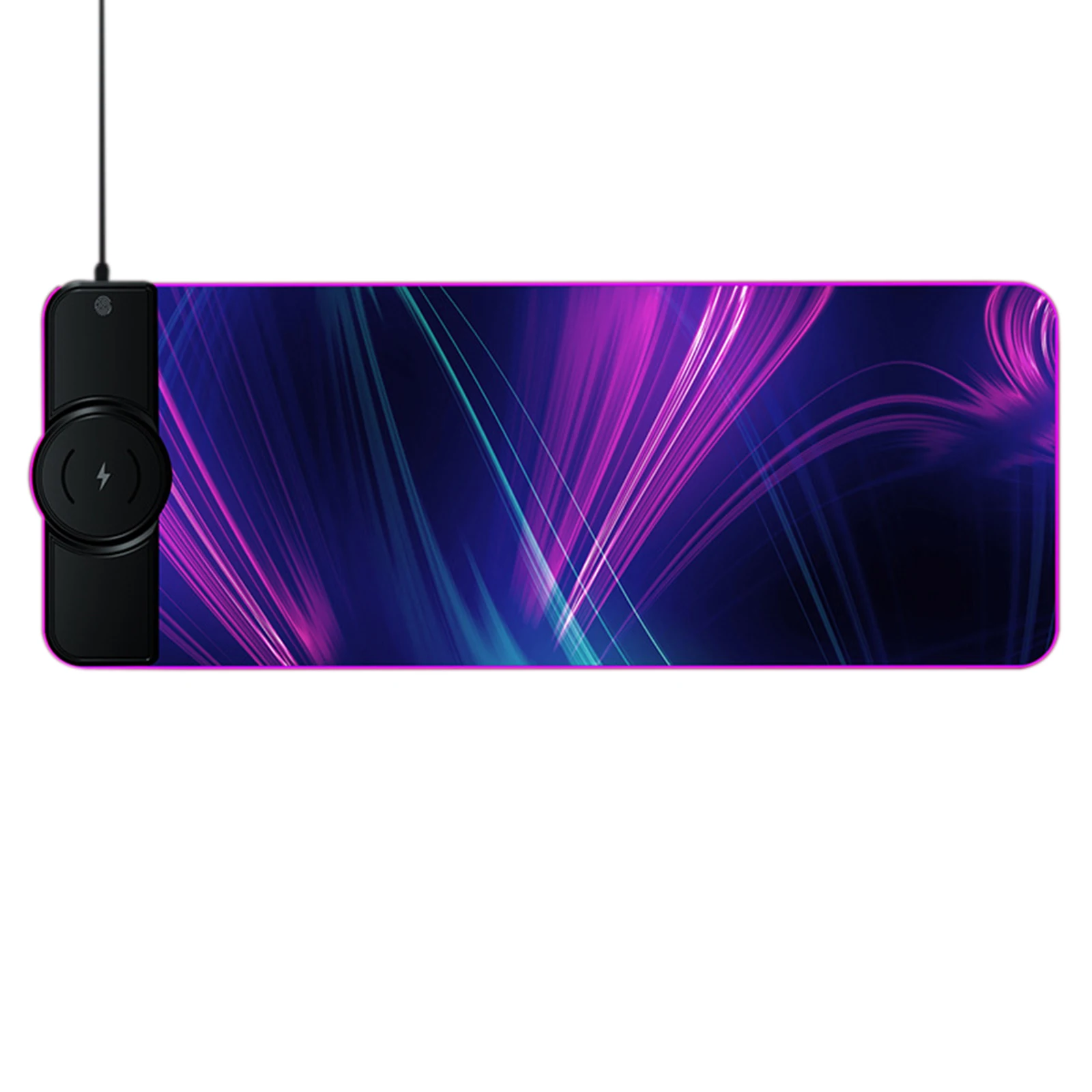 

LED Gamer Mouse Pad Qi Fast Charging Oversized Mousepad Waterproof Laptop Mouse Mat rgb rgb rgb rgb