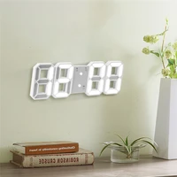 nordic digital table clock wall mounted led alarm clock calendar thermometer display office electronic home decoration clock