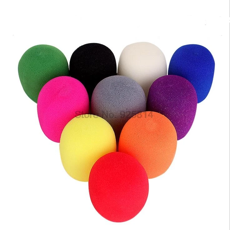 200 шт./лот черный ручной сценический пенопластовый шариковый микрофон с защитой