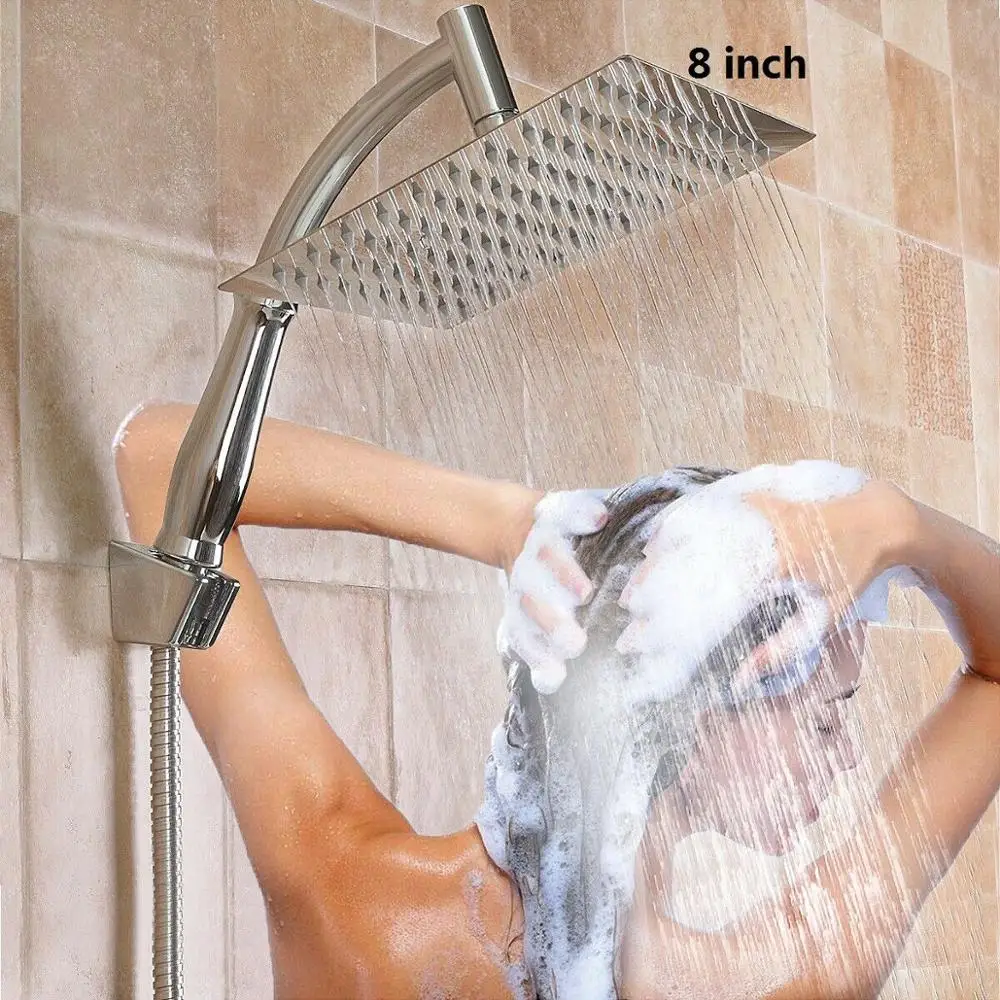 

Zloog New Bathroom Chuveiro Do Banheiro Rain Shower Head High Pressure Shower Head Handheld Shower Head SetChuveiro Do Banheiro