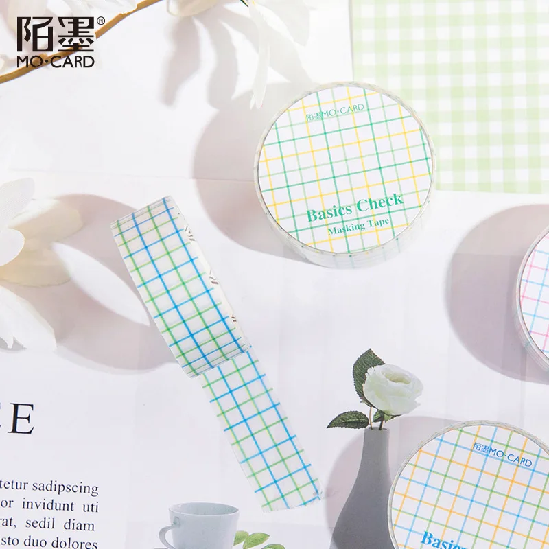 Mohamm 1 шт. Базовая Решетка серии васи маскирующая лента креативные Скрапбукинг