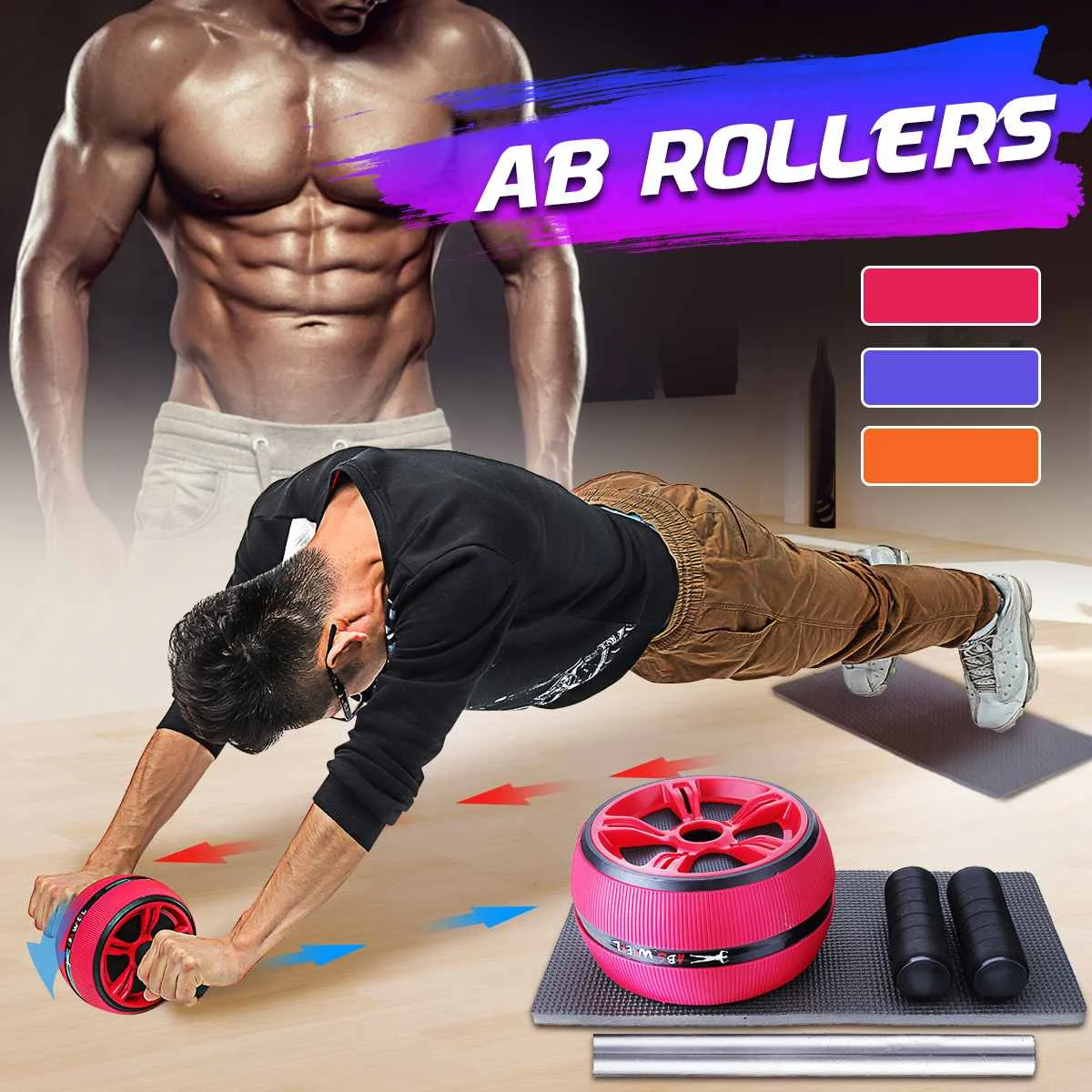 Упражнения ab Roller