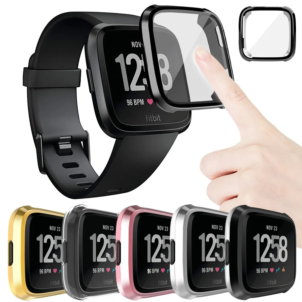 Ультратонкий Мягкий чехол из ТПУ с покрытием для Fitbit Versa 2 полноэкранная защита