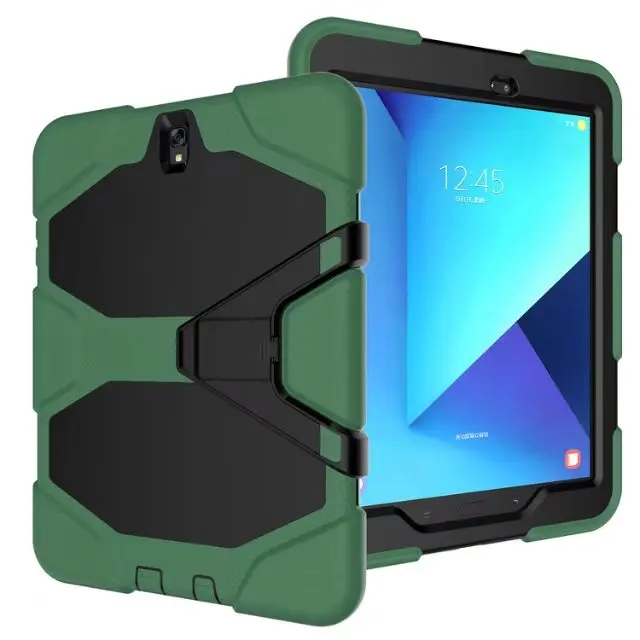 Детский безопасный силиконовый + Жесткий ПК резиновый защитный чехол для Samsung Galaxy