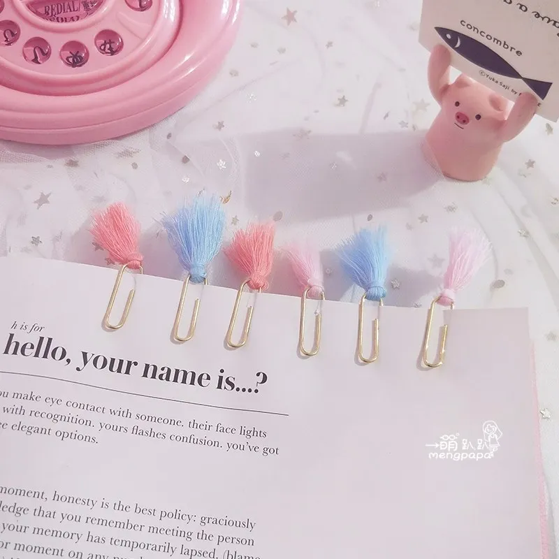 Новинка набор креативных милых металлических блокнотов с кисточками и золотыми