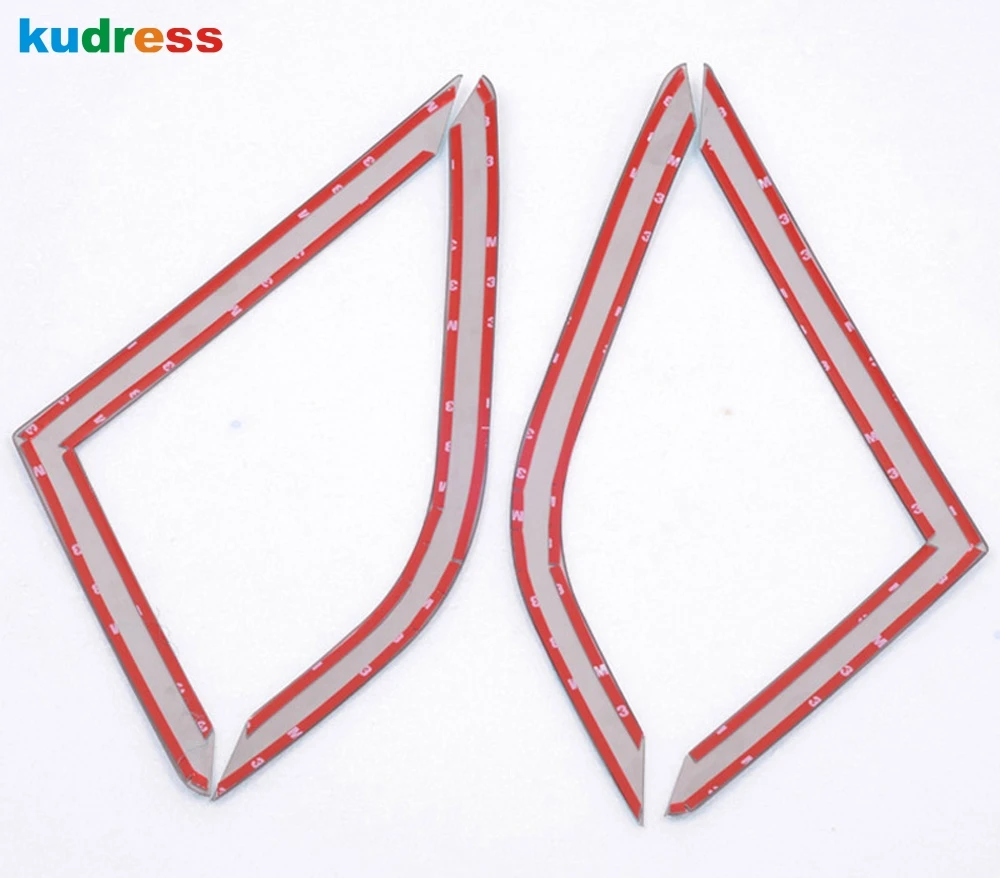 4 шт. треугольные декоративные ленты из нержавеющей стали для Ford Ecosport 2013 2014 2015 2016 |