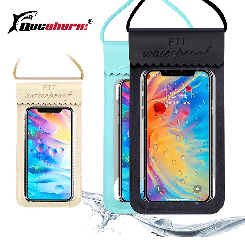 

TPU HD Waterproof Mobile Phone Bag Outdoor Touch Screen Swimming Bag Phone Case Cellphone Pouch Holder for Water Sports