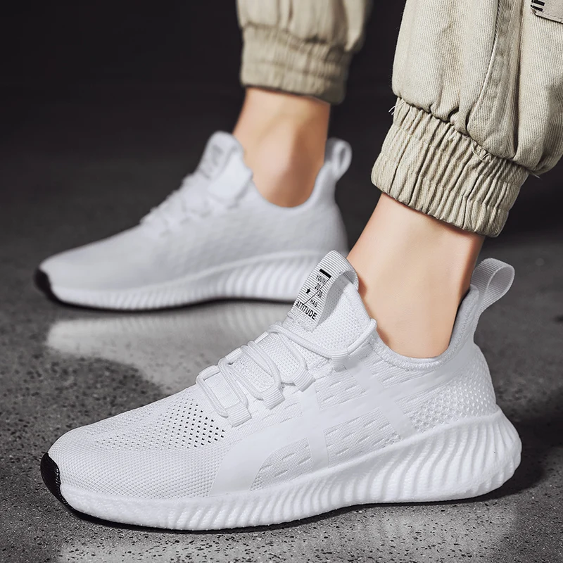 

Lightcausal sport 2020 shoe de on para casuales High black knitting sneaker mens men Casual leisure Shoes informales Men