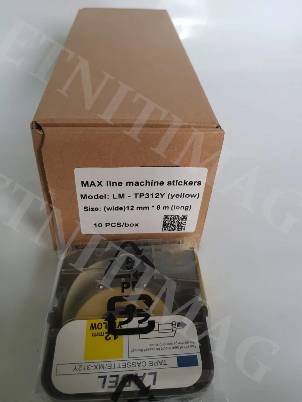 Кабель I.D кассета для принтера лента этикеток lm-wx312y 12 мм желтый макс. letatwin