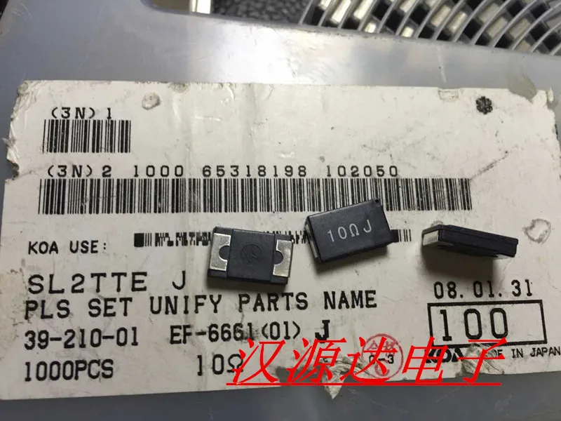 10 шт./лот mark:10RJ SL2T 100J SMD резистор мощности для выборки 4528 Ом 10R 5% 2 Вт 100% новый и