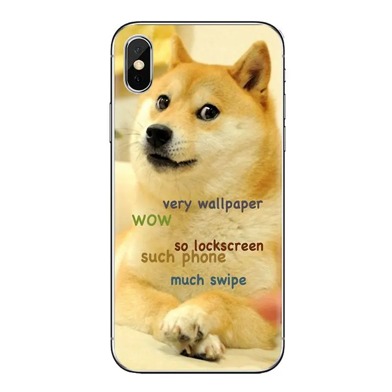 Чехол для телефона Doge интернет забавное лицо samsung Galaxy S2 S3 S4 S5 MINI S6 S7 edge S8 S9 Plus Note 2 3 4 5